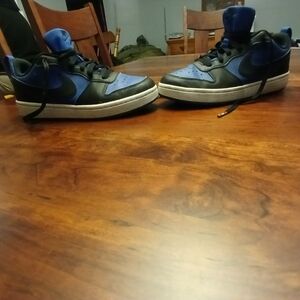 Nike Black and Blue Sneakers